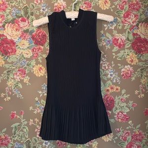 DKNY Black high neck sleeveless blouse